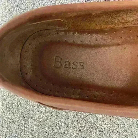 Bass Kiltie Tassel Loafers 13M Men’s Soft Chestnut Brown Leather - Picture 4 of 7